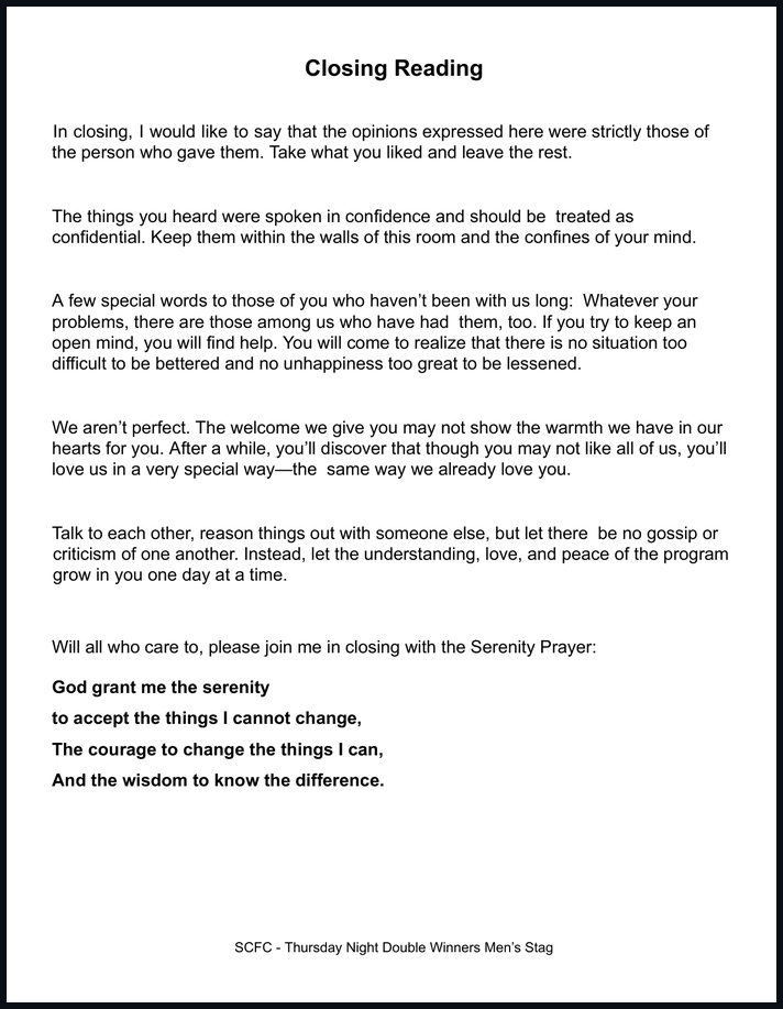 Closing Prayer (Optional) thumbnail