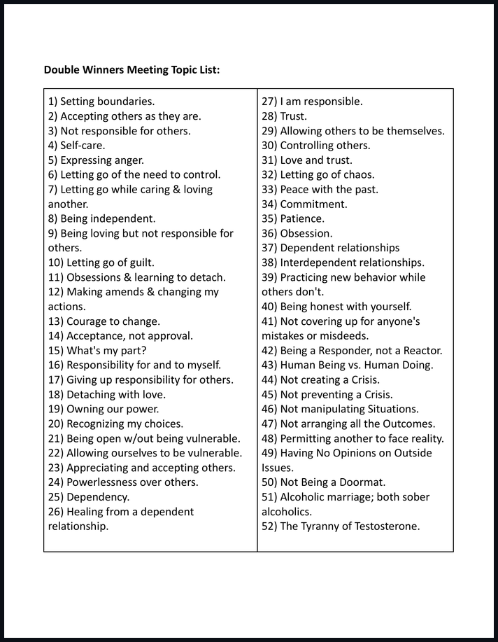 Double Winners Meeting Topics thumbnail